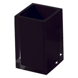 Bicchiere Rainbow Nero Resina 11x7,2x7,2 Cm