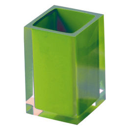 Bicchiere Rainbow Verde Acido Resina 11x7,2x7,2 Cm