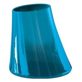 Porta Bicchiere Flou Turchese Resina 11,2x10,2x10,2 Cm