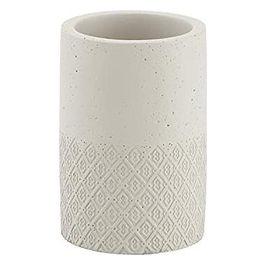Porta Spazzolini Afrodite Grigio Cemento 11,5x7,5x7,5 Cm
