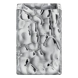 Porta Spazzolini New Martina Grigio/Argento Ceramica 11x7,5x7,5 Cm