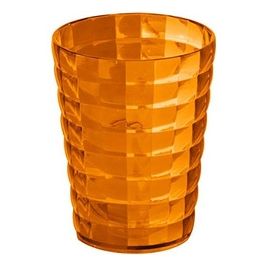 Bicchiere Glady Arancio Resina 11x8,5x8,5 Cm