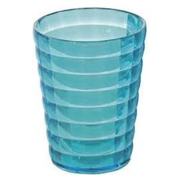 Bicchiere Glady Turchese Resina 11x8,5x8,5 Cm