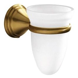 Porta Spazzolini Romance Bronzo - Bronzo/Oro Metallo 11,5x7,4x11,4 Cm