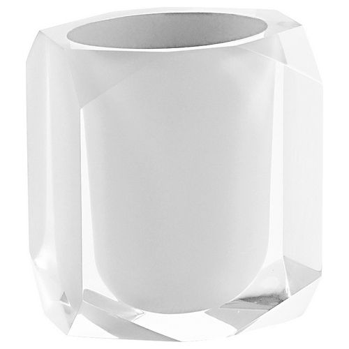 Gedy Bicchiere Chanelle Bianco Resina 10,5x9x7 Cm