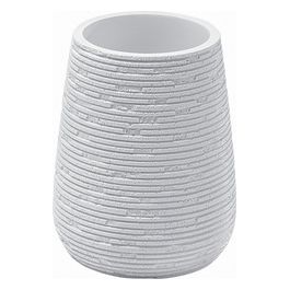 Porta Spazzolini Gemini Bianco Resina 11,1x8,7x8,7 Cm
