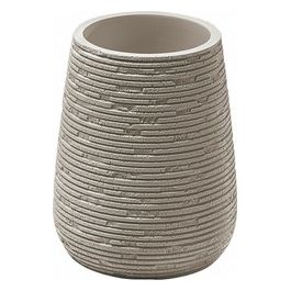 Porta Spazzolini Gemini Tortora Resina 11,1x8,7x8,7 Cm