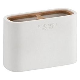 Porta Bicchiere Ninfea Bianco Resina 8,5x12,8x5,6 Cm