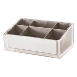 Portatrucchi Rainbow Tortora Chiaroiaro/Corda Resina 7,5x19x11 Cm
