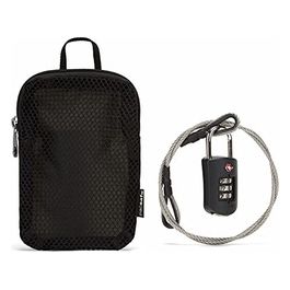 Prosafe 1000 Combination Lock with Steel Cable Black