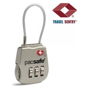 Pacsafe Prosafe 800 TSA Cable Combination Lock Silver