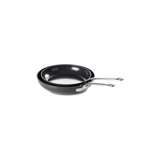 GreenPan CC005336-001 Barcelona Pro Padella Multiuso Rivestimento in Ceramica Antiaderente Temperatura Massima 220 °C Lavabile in Lavastoviglie colore Nero