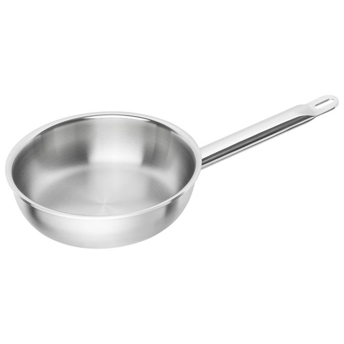 Zwilling 65128-200-0 Pro Padella Multiuso in Acciaio Inox Diametro 20 cm Temperatura Massima 300 °C Adatta a Tutti i Piani Cottura compresa Induzione Lavabile in Lavastoviglie colore Argentato
