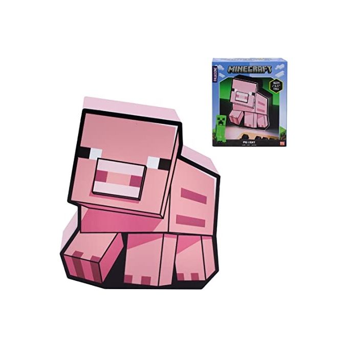 Paladone Box Light Minecraft Pig 2D