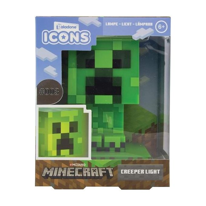 Paladone Lampada Minecraft Creeper Icon Light 11cm