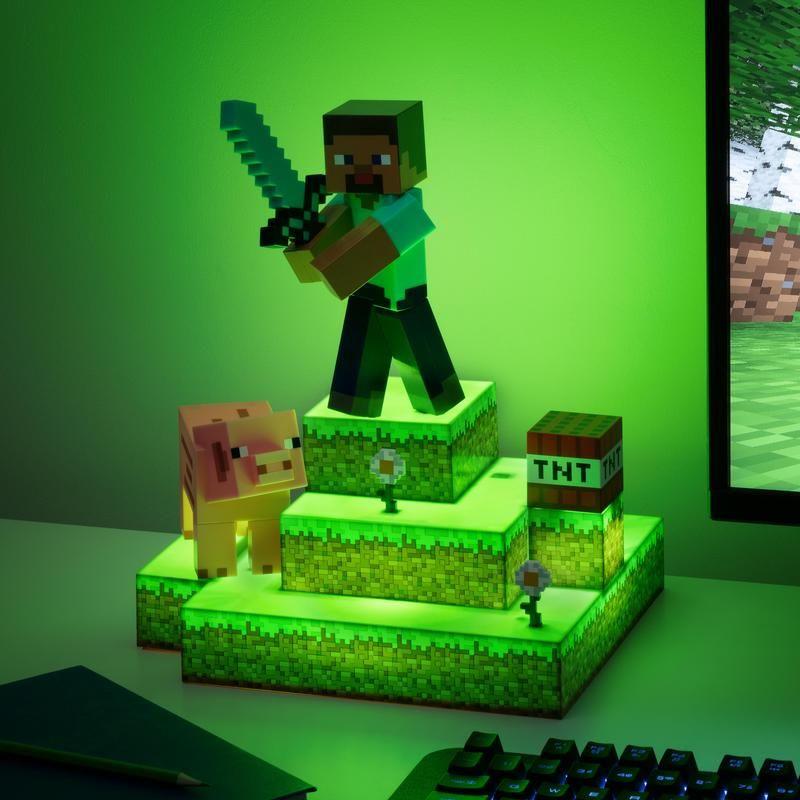 Paladone Lampada Minecraft Steve Diorama
