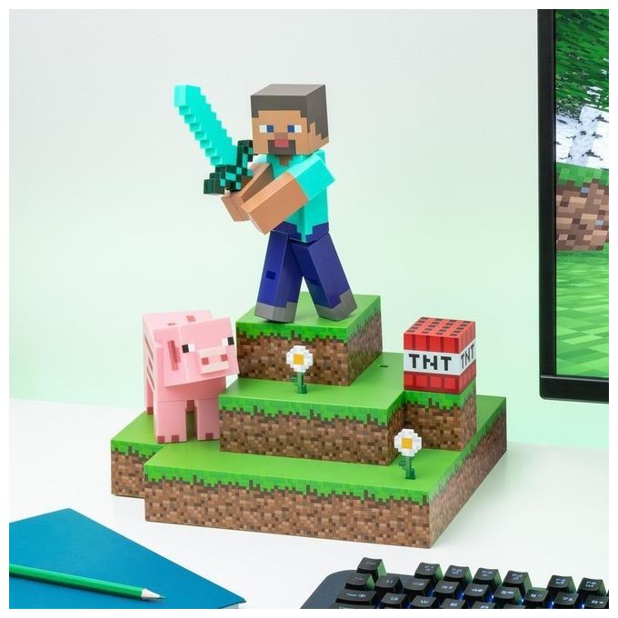 Paladone Lampada Minecraft Steve Diorama