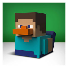 Minecraft Steve Paperella Di Gomma