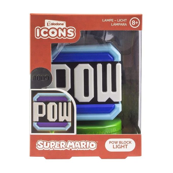 Paladone Super Mario Pow Block Icon Light