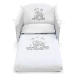 Piumone Lettino Miki Set 3 Pezzi Bianco