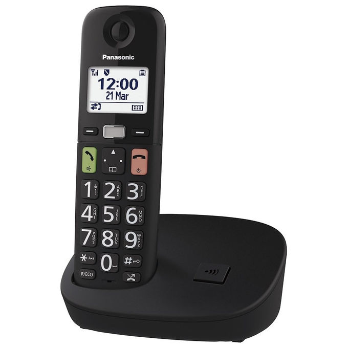 Image of Panasonic KX-TGU110EXB Cordless Display 1.8'' Vivavoce Tasti Grandi Compatibile con Apparecchi Acustici