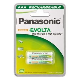 Panasonic 2 Batterie Ricaricabili Ministilo 750mAh