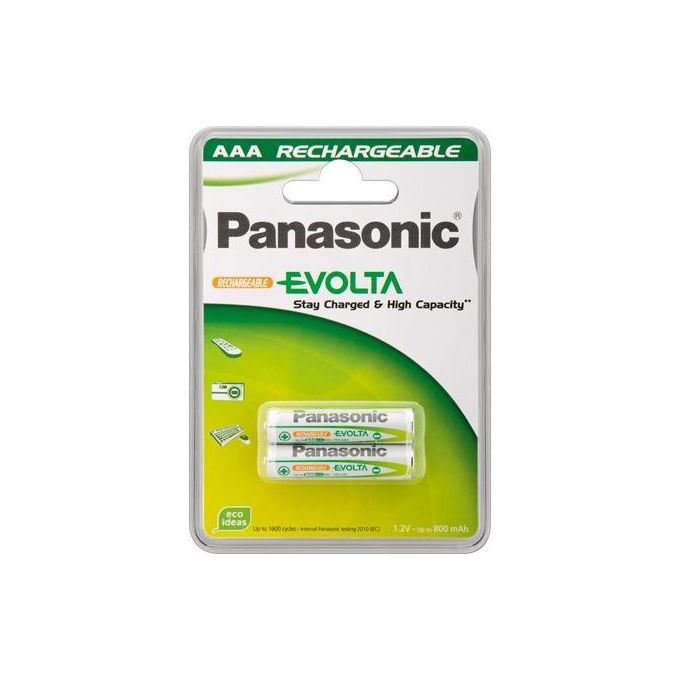 Panasonic 2 Batterie Ricaricabili Ministilo 750mAh