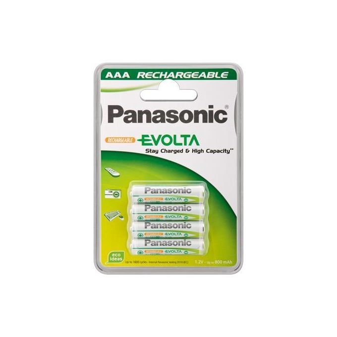 Panasonic 4 Batterie Ricaricabili Ministilo 800mAh