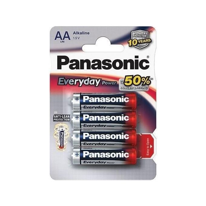 Panasonic batterie alcaline stilo blister 4 pezzi