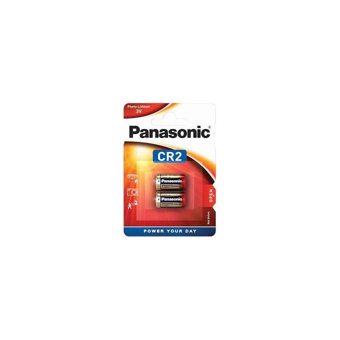 Panasonic CR2 Pila al Litio per Fotocamera 750mAh 3V Confezione da 2