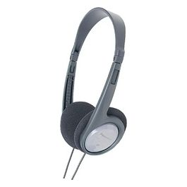 Panasonic RP-HT090E-H Cuffia Stereo con Cavo da 5 Metri Nero Grigio