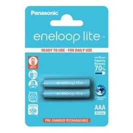 Panasonic Eneloop 2 Batterie Ricaricabili Lite Micro AAA 550mAh