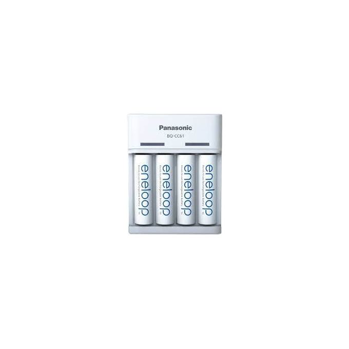 Panasonic Eneloop Basic Charger USB BQ-CC61 con 4xAA 2200mAh