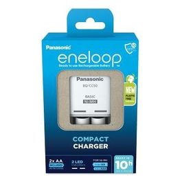 Panasonic Eneloop Compact Caricabatterie BW-CC50 con 2xAA