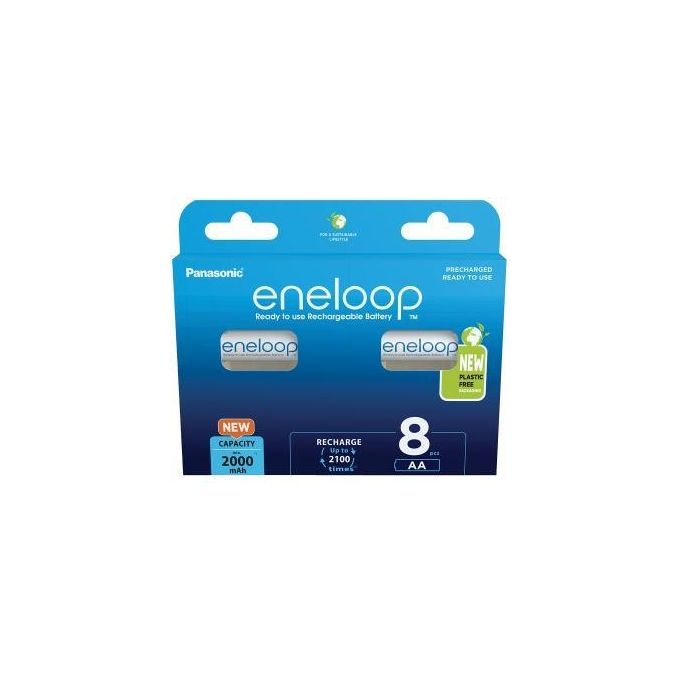 Panasonic Eneloop Mignon AA 2000mAh Ni-MH 8 Pezzi