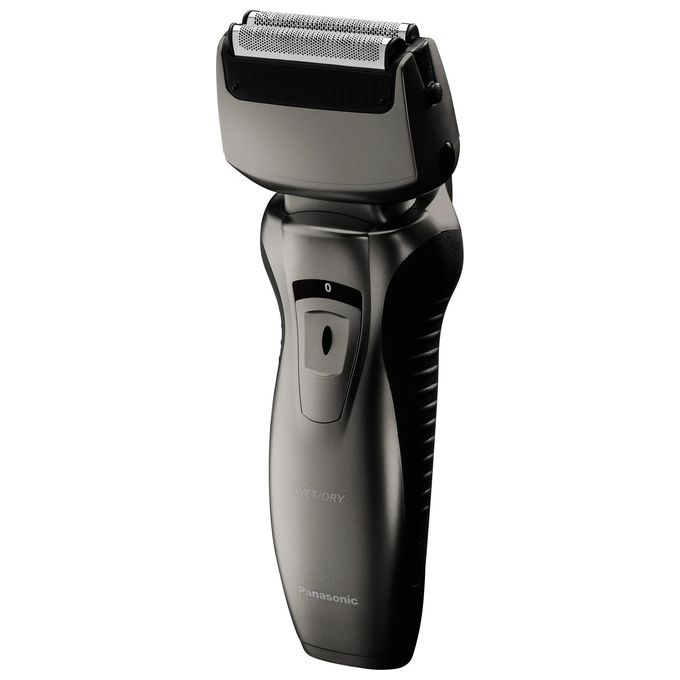 Panasonic ES-RW33-H503 Rasoio Uomo WetandDry a 2 Lame Tagliabasette a Scomparsa Design Ergonomico Ricaricabile Grigio Scuro