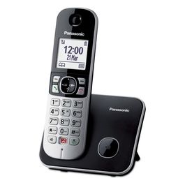 KX-TG6851JTB Cordless DECT Display 1.8'' Blocco Chiamate ID Vivavoce Nero