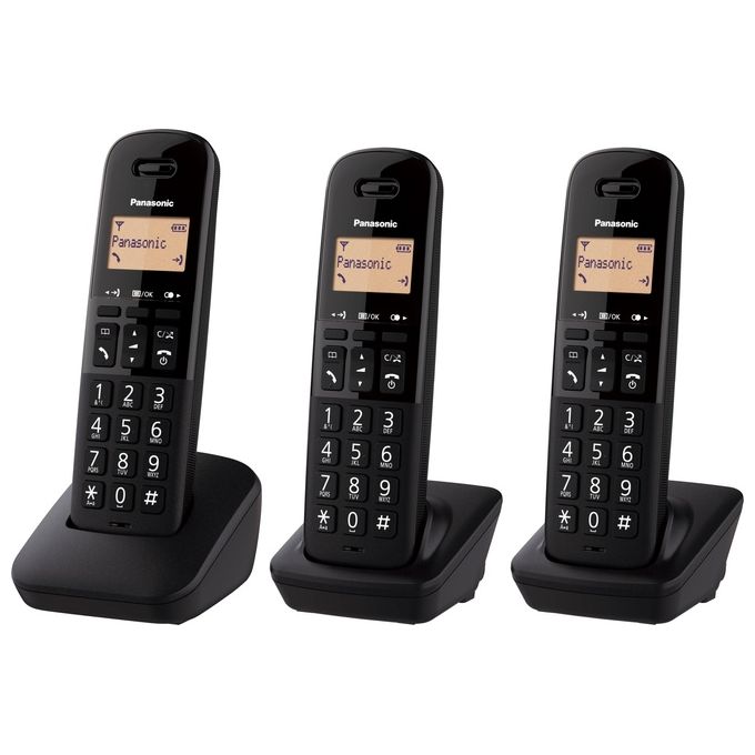 Panasonic KX-TGB613 Telefono Cordless Semplice e Raffinato con Funzioni Avanzate e Blocco Chiamate Indesiderate Trio