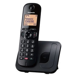 Panasonic KX-TGC250JT Cordless Dect/Gap Display 1,6'' Blocco delle Chiamate ID Chiamante Vivavoce Nero