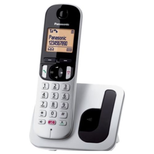Panasonic KX-TGC260JTS Telefono Cordless Digitale con Segreteria Telefonica Digitale Silver
