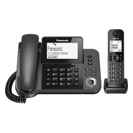 KX-TGF320EXM Telefono fisso Display 3,4'' Segreteria Vivavoce + Cordless Dect Display 1,8'' Vivavoce Nero