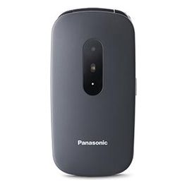 Panasonic KX-TU446EXG Telefono Cellulare Facilitato Compatibile con Apparecchi Acustici Pulsanti Grandi Retroilluminati Ampio Display 600 Ore di Autonomia Grigio