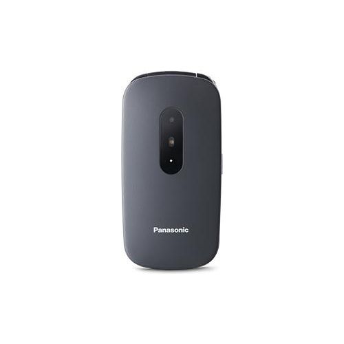 Panasonic KX-TU446EXG Telefono Cellulare Facilitato Compatibile con Apparecchi Acustici Pulsanti Grandi Retroilluminati Ampio Display 600 Ore di Autonomia Grigio