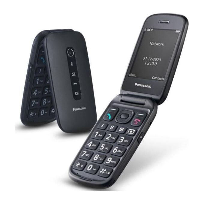 Panasonic KX-TU550EXB Telefono 4G Cellulare Senior Nero