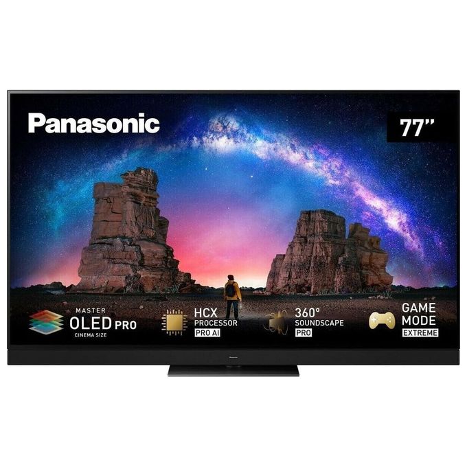 Panasonic Oled TV 4k TX-77MZ2000E 77 pollici Smart Tv Master OLED Ultimate Processore HCX Pro AI Modalità Game Extreme