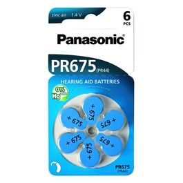 Panasonic PR 675 Pile per Apparecchi Acustici Zinc Air 6 Pezzi Rad