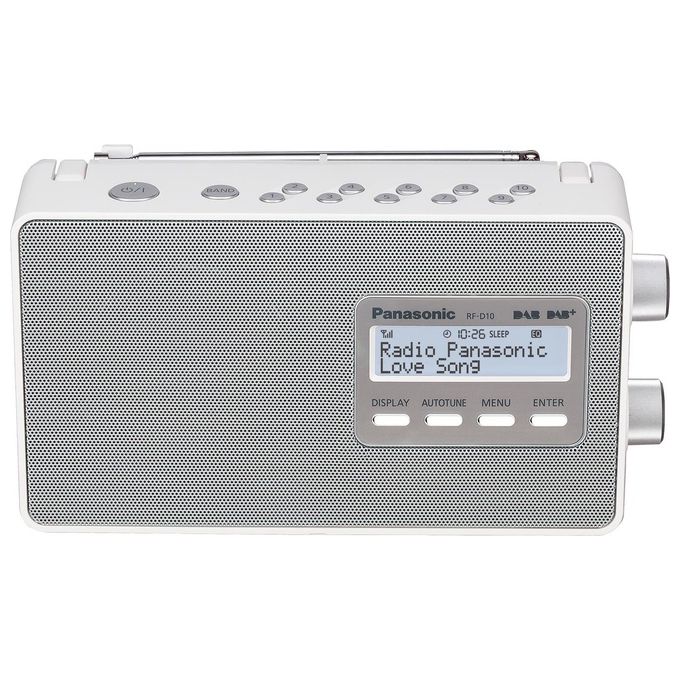 Panasonic Radio 2w Fm-rds 87.5-108mhz Dab+ Lcd Bianco