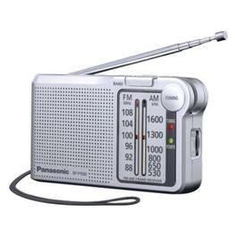 Panasonic RF-P150D Radio Portatile Analogico con Cinghia Argento