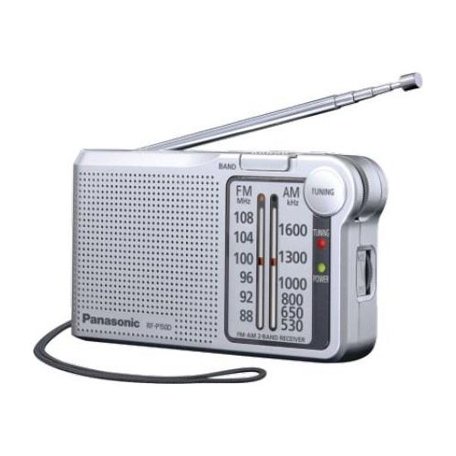 Panasonic RF-P150D Radio Portatile Analogico con Cinghia Argento