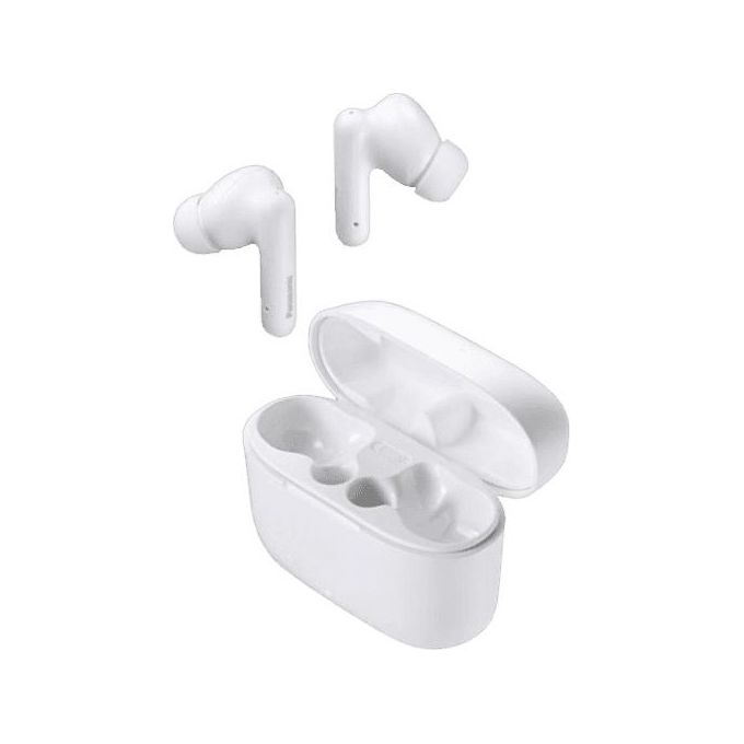 Panasonic RZ-B110WDE-W Cuffie senza fili Bluetooth 5.3 intraurali con microfono integrato XBS con custodia di ricarica colore Bianco